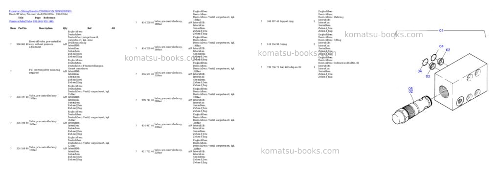 Komatsu pc4000-6 s/n 08249 Parts catalog cover Page 5