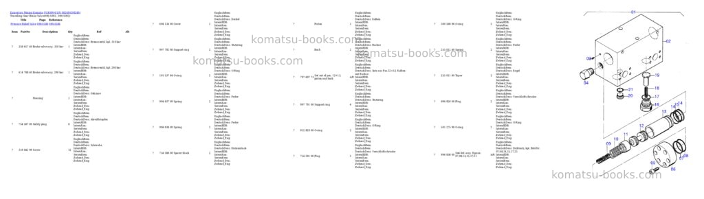 Komatsu pc4000-6 s/n 08249 Parts catalog cover Page 6