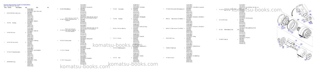 Komatsu pc4000-6 s/n 08249 Parts catalog cover Page 9