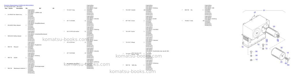 Komatsu pc4000-6 s/n 08251 Parts catalog cover Page 8 Komatsu pc4000-6 s/n 08251 Parts catalog cover Page 8