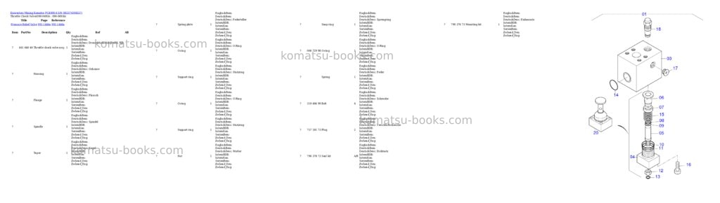 Komatsu pc4000-6 s/n 08257 Parts catalog cover Page 7 Komatsu pc4000-6 s/n 08257 Parts catalog cover Page 7