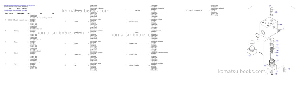 Komatsu pc4000-6 s/n 08259 Parts catalog cover Page 7 Komatsu pc4000-6 s/n 08259 Parts catalog cover Page 7