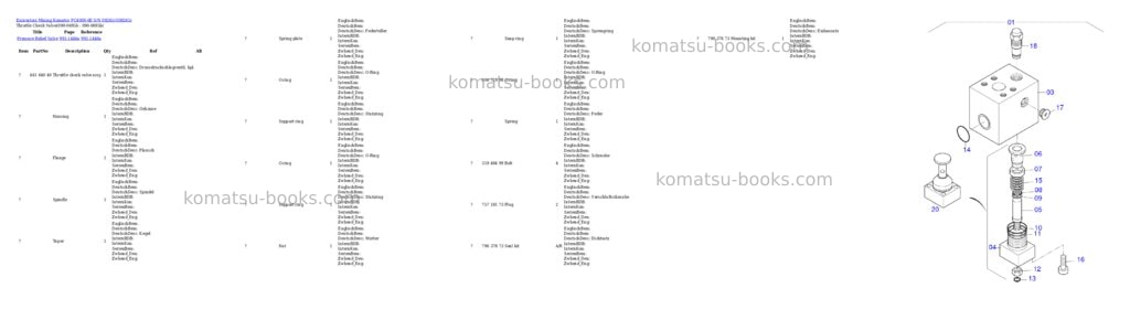 Komatsu PC4000-6E S/N 08265 Parts catalog cover Page 5 Komatsu PC4000-6E S/N 08265 Parts catalog cover Page 5