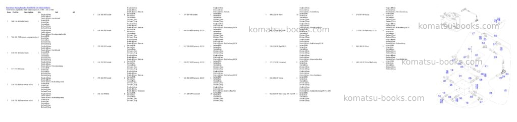 Komatsu PC4000-6E S/N 08265 Parts catalog cover Page 9 Komatsu PC4000-6E S/N 08265 Parts catalog cover Page 9