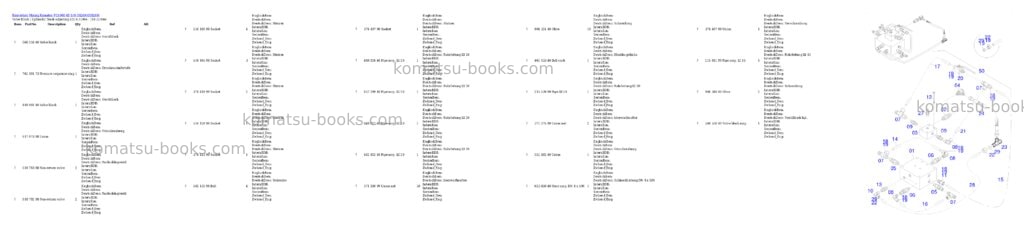 Komatsu PC4000-6E S/N 08269 Parts catalog cover Page 9 Komatsu PC4000-6E S/N 08269 Parts catalog cover Page 9