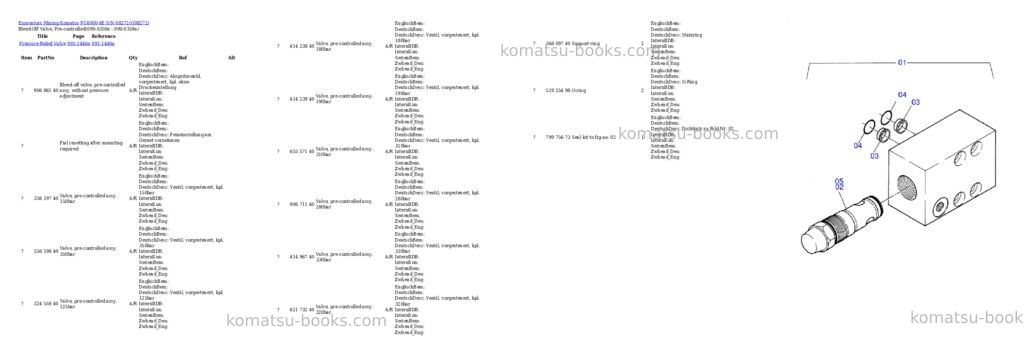 Komatsu PC4000-6E S/N 08272 Parts catalog cover Page 2 Komatsu PC4000-6E S/N 08272 Parts catalog cover Page 2