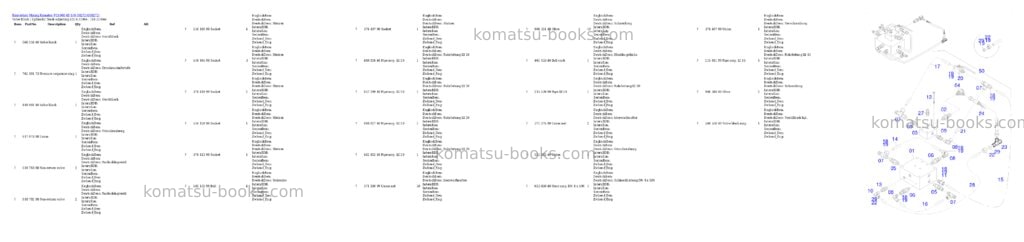 Komatsu PC4000-6E S/N 08272 Parts catalog cover Page 9 Komatsu PC4000-6E S/N 08272 Parts catalog cover Page 9