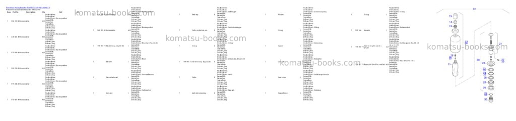 Komatsu PC4000-11 S/N 08273 Parts catalog cover Page 3 Komatsu PC4000-11 S/N 08273 Parts catalog cover Page 3