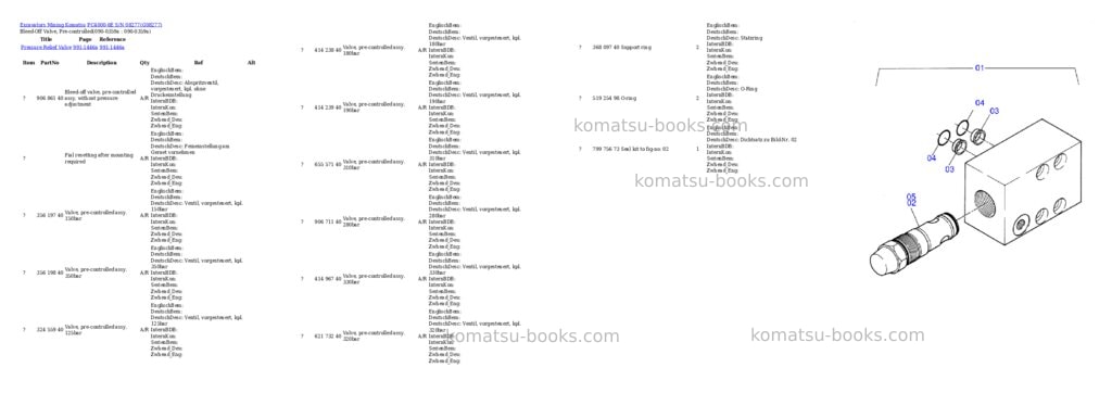 Komatsu PC4000-6E S/N 08277 Parts catalog cover Page 2 Komatsu PC4000-6E S/N 08277 Parts catalog cover Page 2