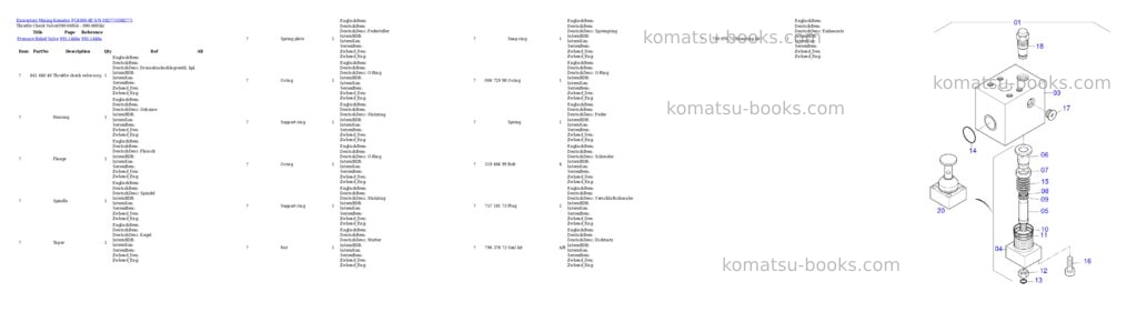 Komatsu PC4000-6E S/N 08277 Parts catalog cover Page 5 Komatsu PC4000-6E S/N 08277 Parts catalog cover Page 5