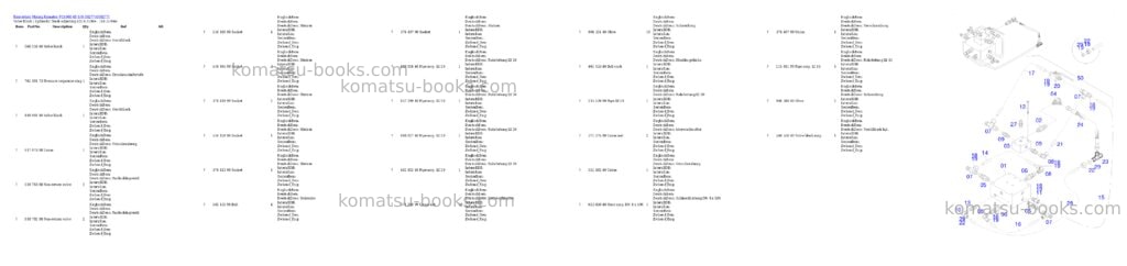 Komatsu PC4000-6E S/N 08277 Parts catalog cover Page 9 Komatsu PC4000-6E S/N 08277 Parts catalog cover Page 9