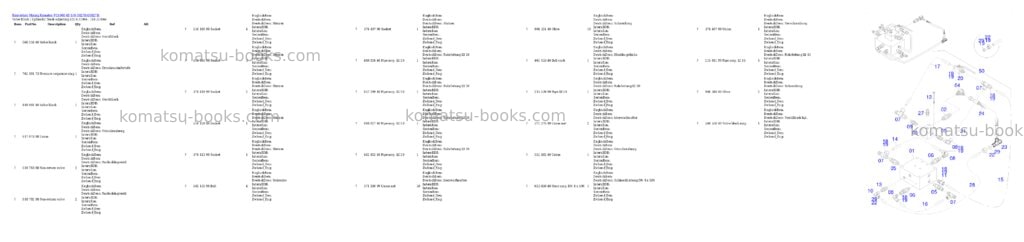 Komatsu PC4000-6E S/N 08278 Parts catalog cover Page 7 Komatsu PC4000-6E S/N 08278 Parts catalog cover Page 7
