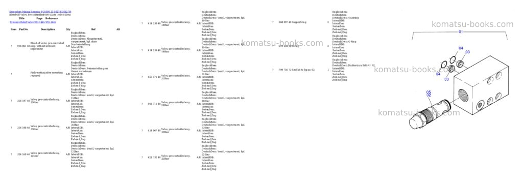 Komatsu pc4000-11 08279 Parts catalog cover Page 4