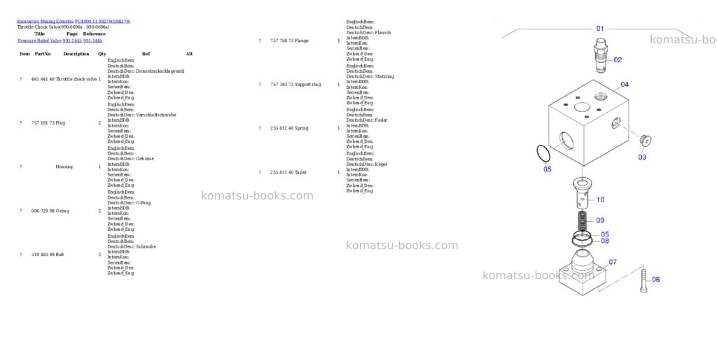 Komatsu pc4000-11 08279 Parts catalog cover Page 6