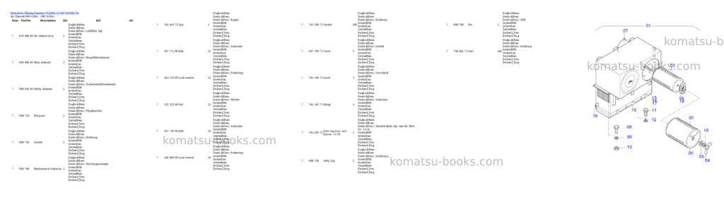Komatsu pc4000-11 08279 Parts catalog cover Page 7