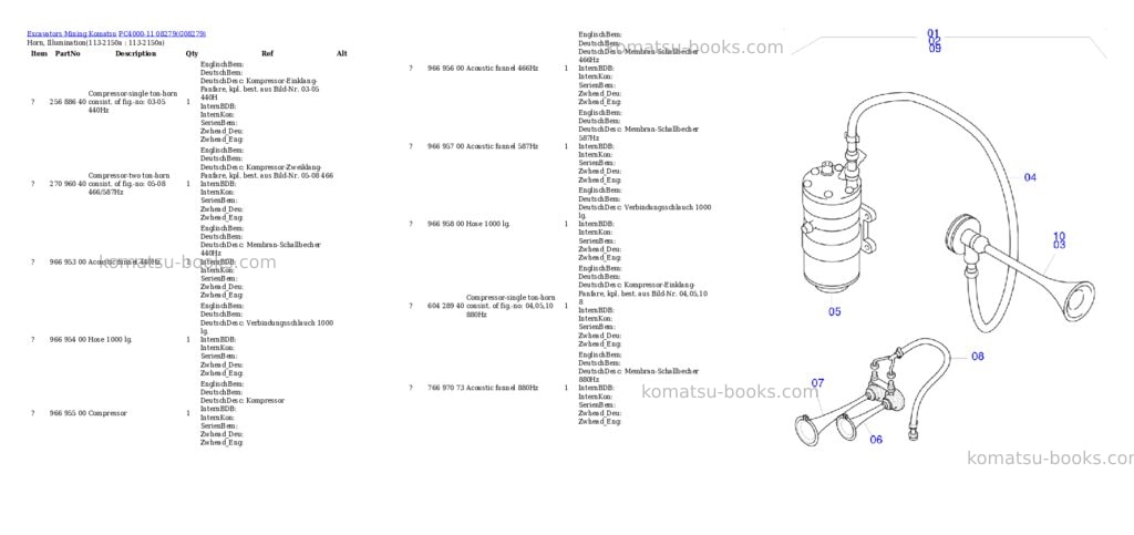 Komatsu pc4000-11 08279 Parts catalog cover Page 9