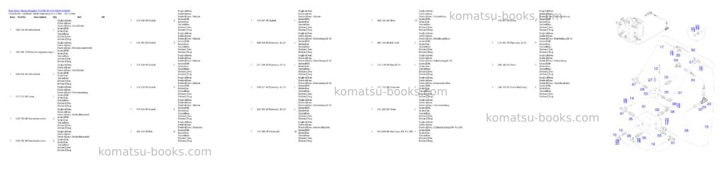 Komatsu PC4000-6E S/N 08280 Parts catalog cover Page 8 Komatsu PC4000-6E S/N 08280 Parts catalog cover Page 8