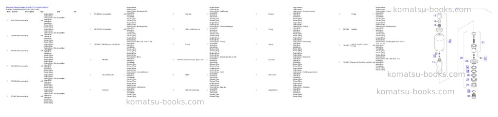 Komatsu PC4000-11 S/N 08282 Parts catalog cover Page 3 Komatsu PC4000-11 S/N 08282 Parts catalog cover Page 3