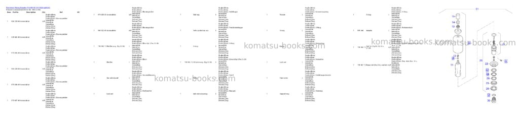 Komatsu PC4000-6E S/N 08285 Parts catalog cover