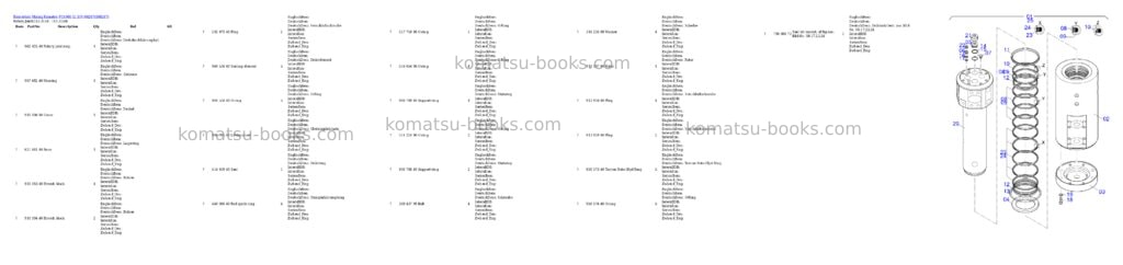 Komatsu PC4000-11 S/N 08287 Parts catalog cover Page 10 Komatsu PC4000-11 S/N 08287 Parts catalog cover Page 10