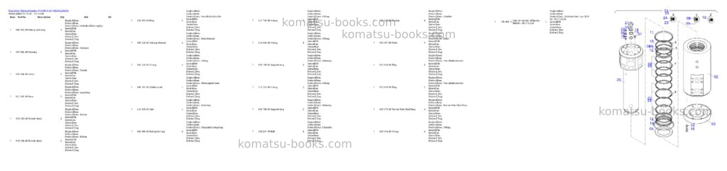 Komatsu PC4000-6 S/N 08290 Parts catalog cover Page 10 Komatsu PC4000-6 S/N 08290 Parts catalog cover Page 10