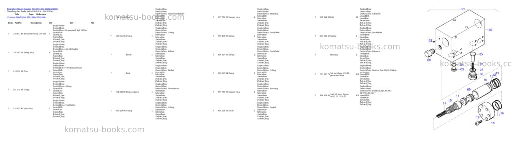 Komatsu PC4000-6 S/N 08294 Parts catalog cover Page 5