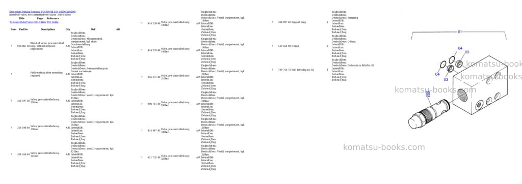 Komatsu PC4000-6E S/N 08296 Parts catalog cover Page 2 Komatsu PC4000-6E S/N 08296 Parts catalog cover Page 2