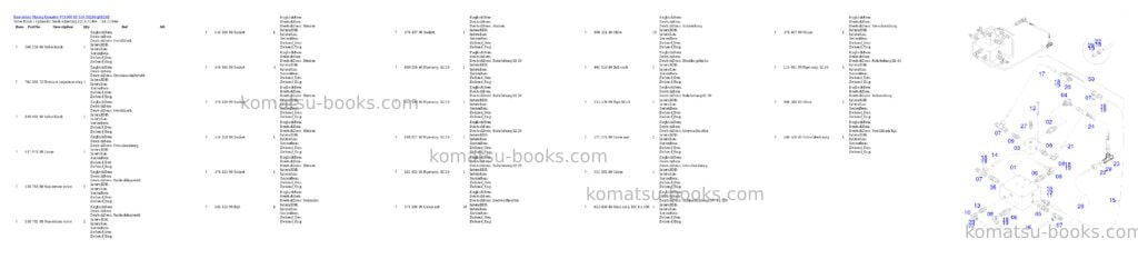 Komatsu PC4000-6E S/N 08298 Parts catalog cover Page 2 Komatsu PC4000-6E S/N 08298 Parts catalog cover Page 2