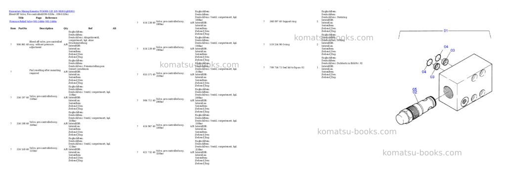 Komatsu PC4000-11E S/N 08301 Parts catalog cover Komatsu PC4000-11E S/N 08301 Parts catalog cover