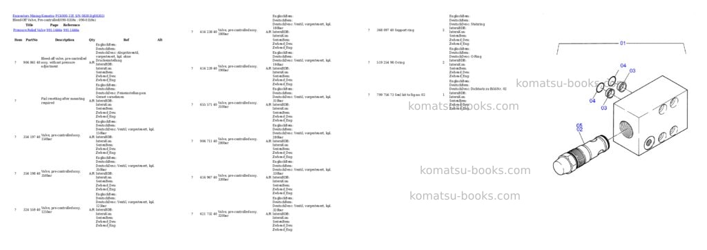 Komatsu PC4000-11E S/N 08303 Parts catalog cover Komatsu PC4000-11E S/N 08303 Parts catalog cover