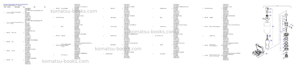 Komatsu h685-sp s/n 12020 Parts catalog cover Page 4 Komatsu h685-sp s/n 12020 Parts catalog cover Page 4
