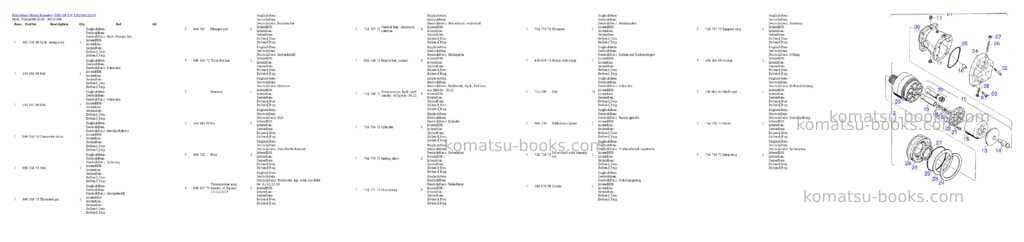 Komatsu h685-sp s/n 12020 Parts catalog cover Page 9 Komatsu h685-sp s/n 12020 Parts catalog cover Page 9