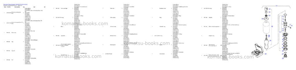 Komatsu h485sp s/n 12021 Parts catalog cover Page 4 Komatsu h485sp s/n 12021 Parts catalog cover Page 4