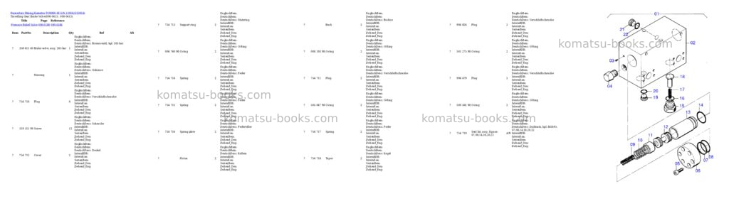 Komatsu pc8000-1e s/n 12024 Parts catalog cover Page 6 Komatsu pc8000-1e s/n 12024 Parts catalog cover Page 6