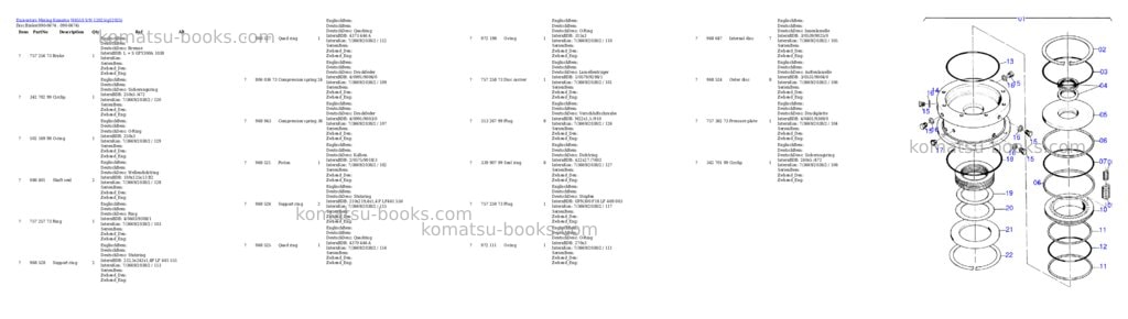 Komatsu h655s s/n 12025 Parts catalog cover Page 10