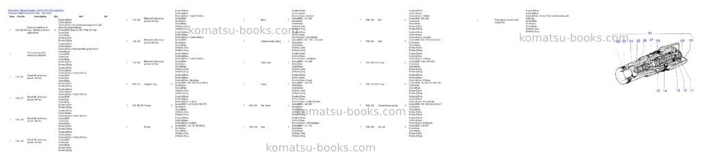 Komatsu h655s s/n 12025 Parts catalog cover Page 3