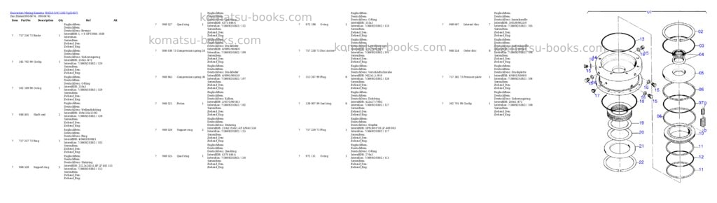 Komatsu h655s s/n 12027 Parts catalog cover Page 10
