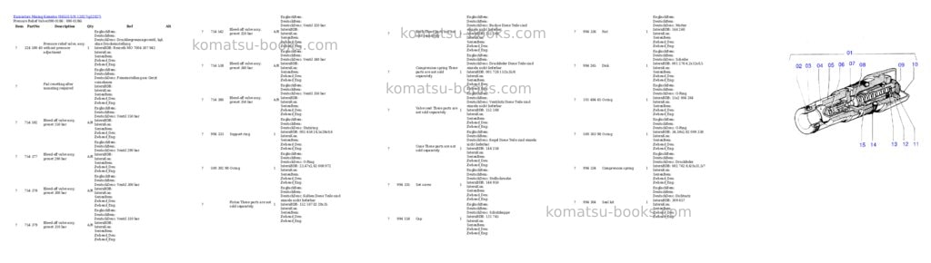 Komatsu h655s s/n 12027 Parts catalog cover Page 3