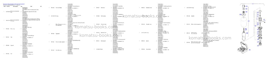 Komatsu h655s s/n 12027 Parts catalog cover Page 4