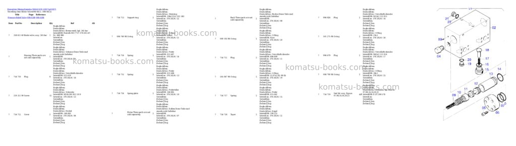 Komatsu h655s s/n 12027 Parts catalog cover Page 8
