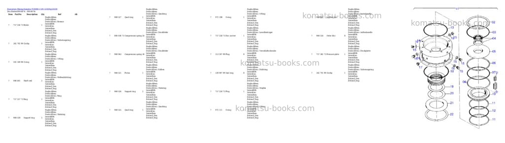 Komatsu pc8000-1 s/n 12029 Parts catalog cover Page 9 Komatsu pc8000-1 s/n 12029 Parts catalog cover Page 9