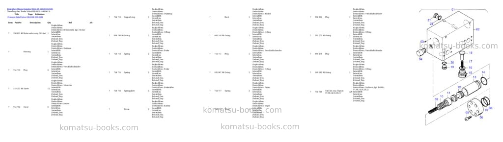 Komatsu h655-sx 12030 Parts catalog cover Page 8