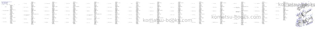 Komatsu h655s-e s/n 12031 Parts catalog cover Page 10 Komatsu h655s-e s/n 12031 Parts catalog cover Page 10