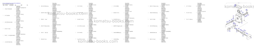 Komatsu h655s-e s/n 12031 Parts catalog cover Page 7 Komatsu h655s-e s/n 12031 Parts catalog cover Page 7