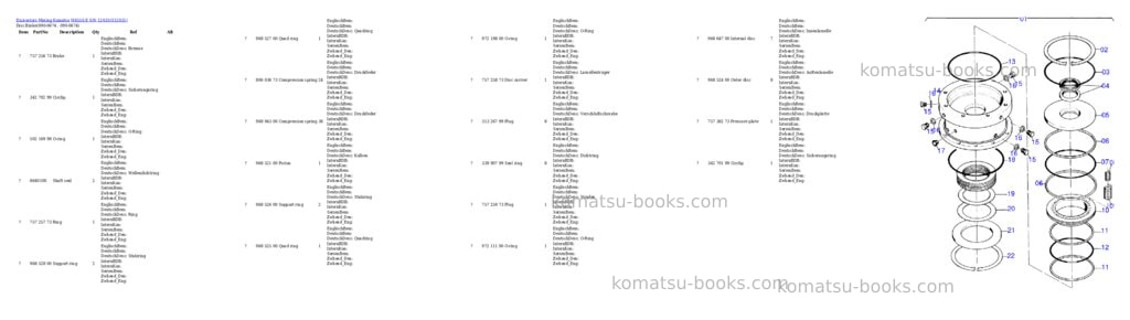 Komatsu h655s-e s/n 12031 Parts catalog cover Page 8 Komatsu h655s-e s/n 12031 Parts catalog cover Page 8
