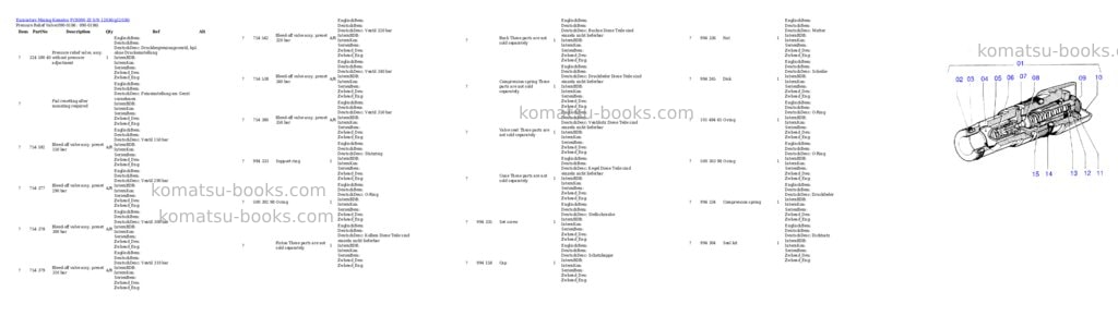 Komatsu pc8000-1e s/n 12036 Parts catalog cover Komatsu pc8000-1e s/n 12036 Parts catalog cover
