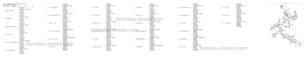 Komatsu pc8000-1e s/n 12036 Parts catalog cover Page 7 Komatsu pc8000-1e s/n 12036 Parts catalog cover Page 7