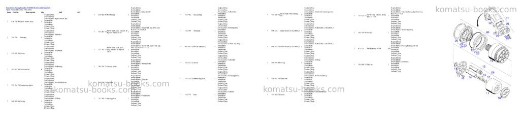 Komatsu pc8000-6e s/n 12037 Parts catalog cover Page 10 Komatsu pc8000-6e s/n 12037 Parts catalog cover Page 10