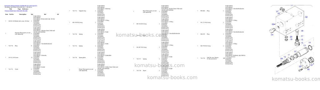 Komatsu pc8000-6e s/n 12037 Parts catalog cover Page 6 Komatsu pc8000-6e s/n 12037 Parts catalog cover Page 6