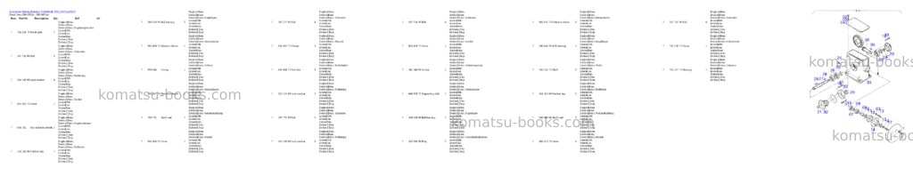 Komatsu pc8000-6e s/n 12037 Parts catalog cover Page 7 Komatsu pc8000-6e s/n 12037 Parts catalog cover Page 7